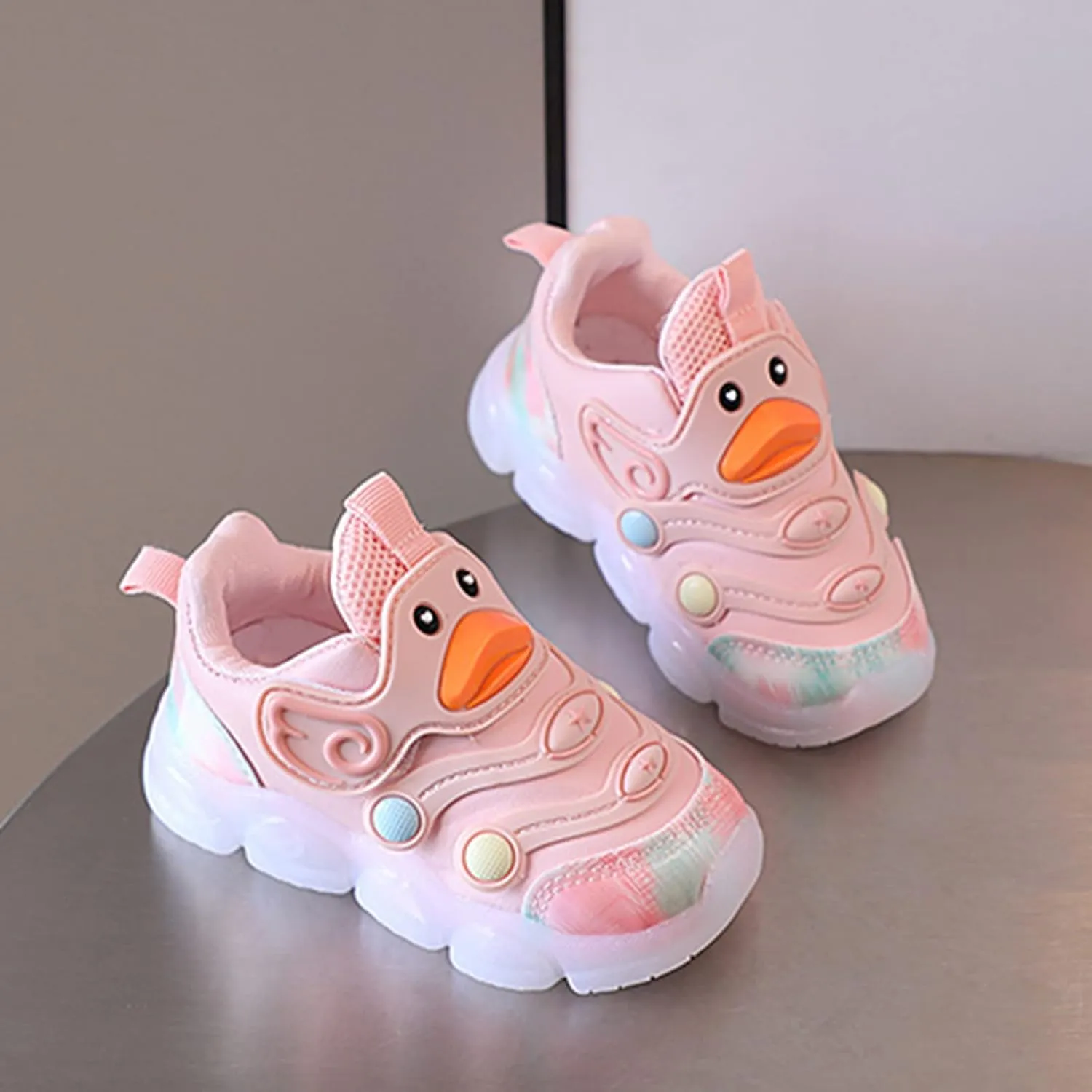 Baby Sports Shoes Light Shoes Toddler Girls Sneakers Boys Running Sports Soft Soled LED Luminous Shoes