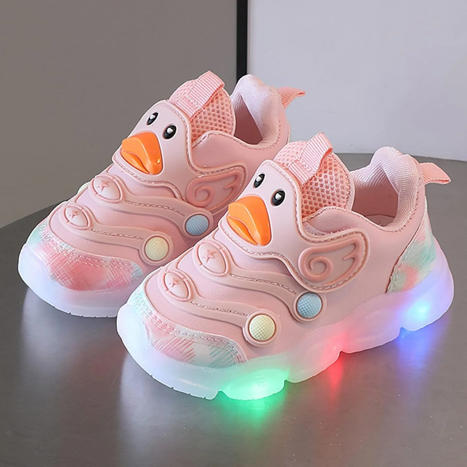 Baby Sports Shoes Light Shoes Toddler Girls Sneakers Boys Running Sports Soft Soled LED Luminous Shoes