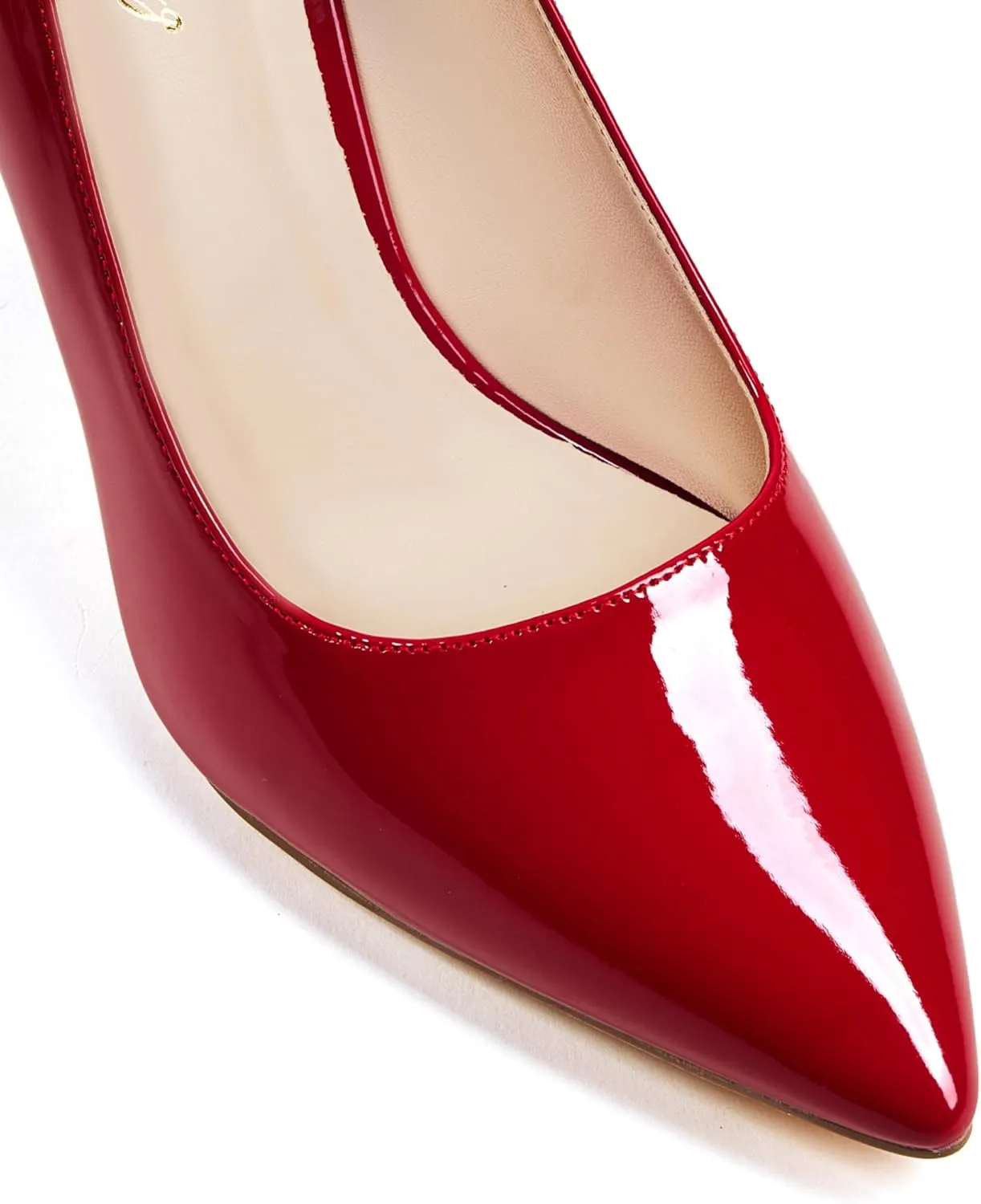 Elisabet Tang High Heels, Womens Pointed Toe Slip on Stilettos Party Wedding Pumps Basic Shoes