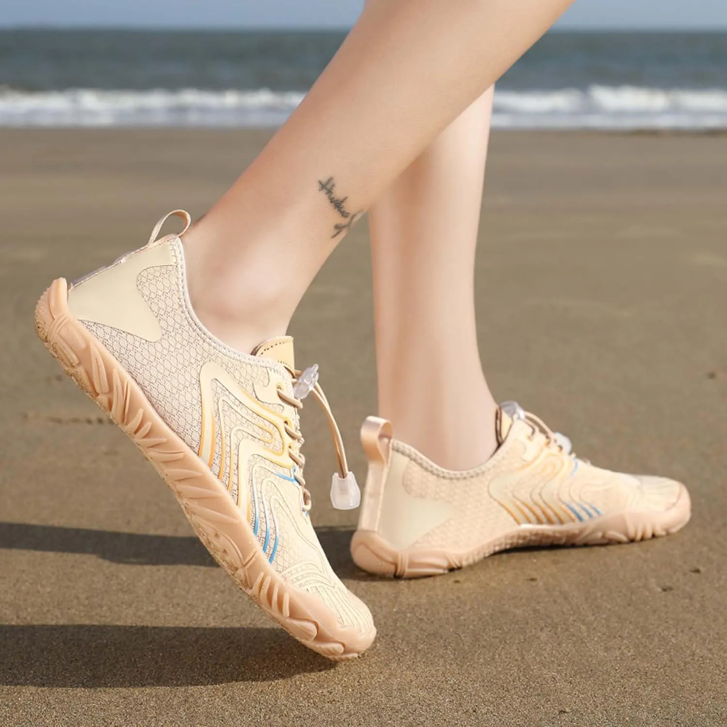Men's Non-Slip Walking Shoes Teenagers Outdoor Casual Beach Shoes Women's Breathable Barefoot Shoes Indoor and Outdoor Fitness Dance Training Shoes