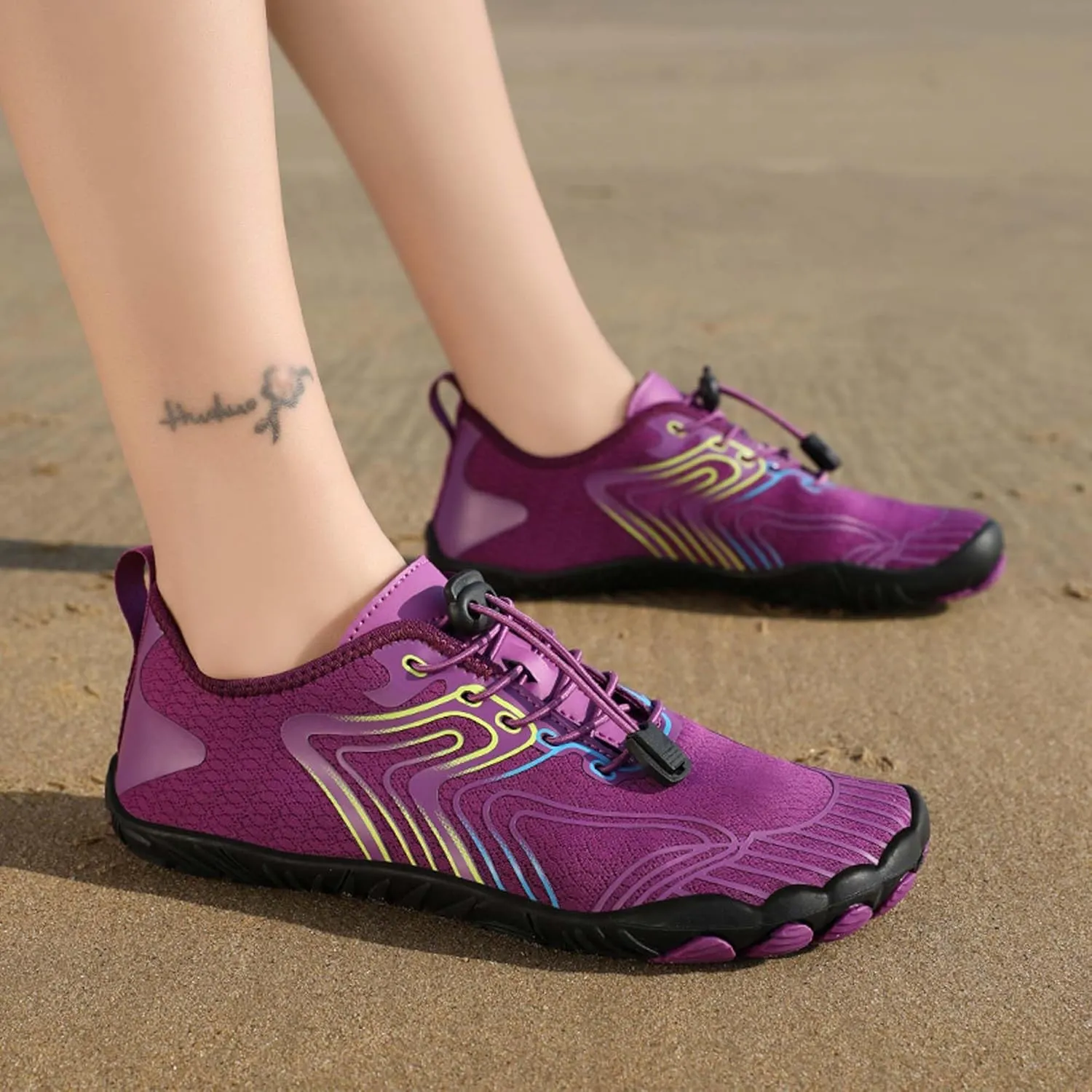 Men's Non-Slip Walking Shoes Teenagers Outdoor Casual Beach Shoes Women's Breathable Barefoot Shoes Indoor and Outdoor Fitness Dance Training Shoes