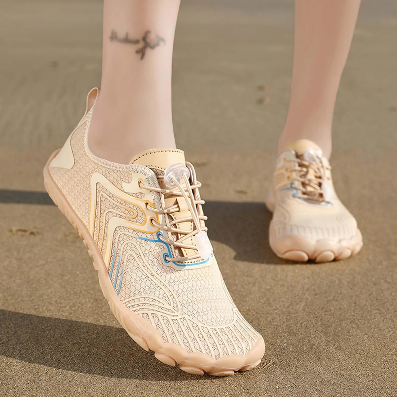 Men's Non-Slip Walking Shoes Teenagers Outdoor Casual Beach Shoes Women's Breathable Barefoot Shoes Indoor and Outdoor Fitness Dance Training Shoes