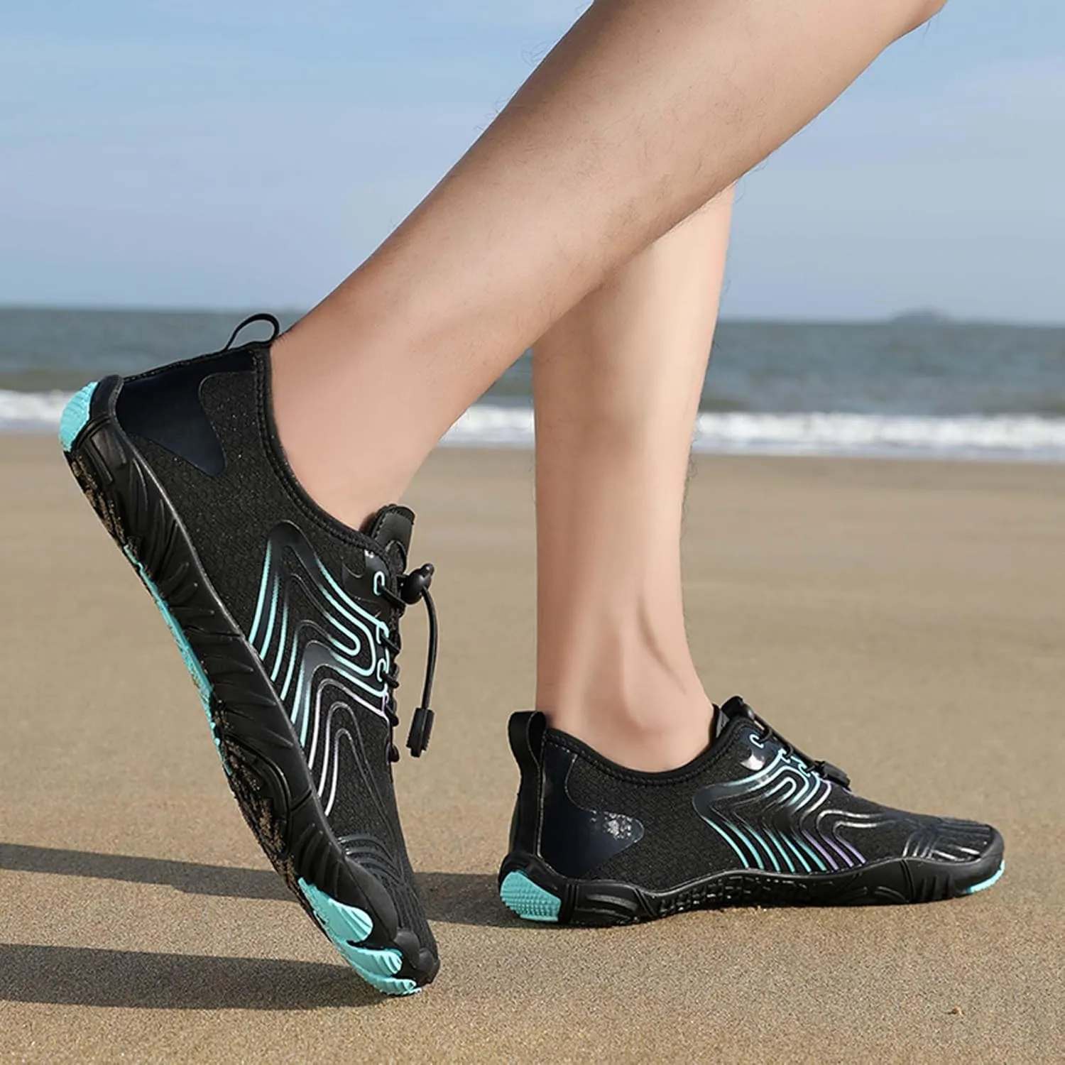 Men's Non-Slip Walking Shoes Teenagers Outdoor Casual Beach Shoes Women's Breathable Barefoot Shoes Indoor and Outdoor Fitness Dance Training Shoes