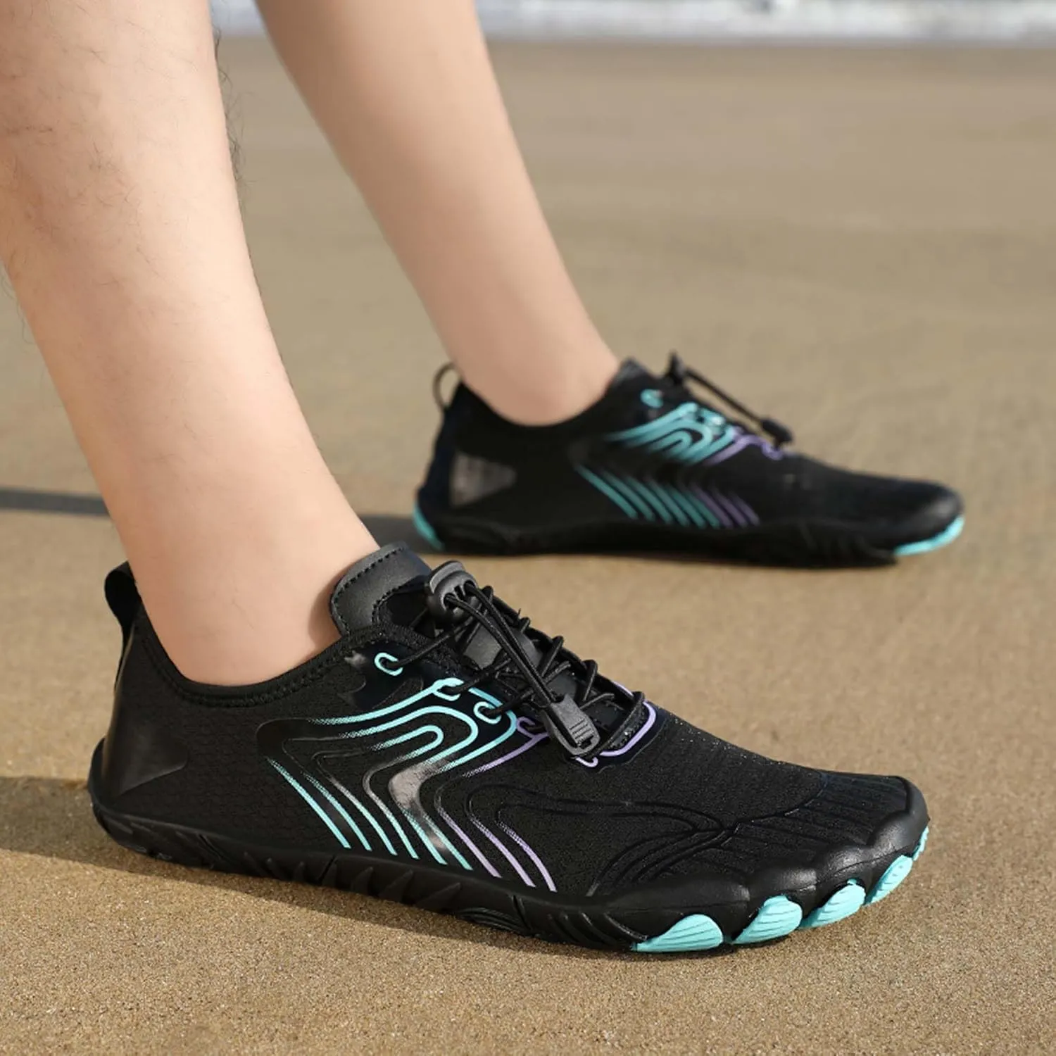 Men's Non-Slip Walking Shoes Teenagers Outdoor Casual Beach Shoes Women's Breathable Barefoot Shoes Indoor and Outdoor Fitness Dance Training Shoes