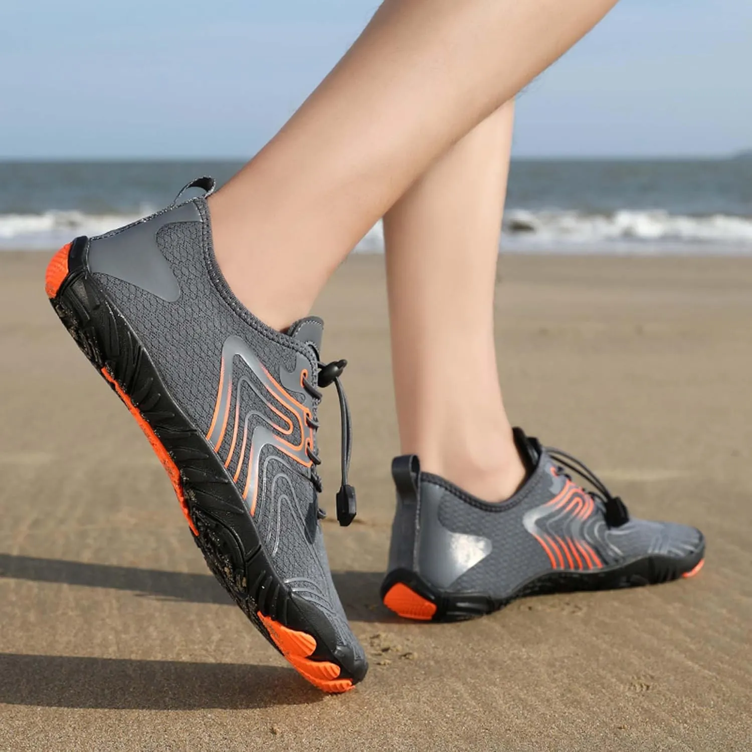 Men's Non-Slip Walking Shoes Teenagers Outdoor Casual Beach Shoes Women's Breathable Barefoot Shoes Indoor and Outdoor Fitness Dance Training Shoes