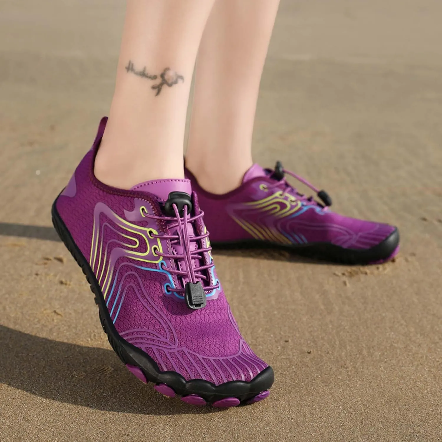 Men's Non-Slip Walking Shoes Teenagers Outdoor Casual Beach Shoes Women's Breathable Barefoot Shoes Indoor and Outdoor Fitness Dance Training Shoes