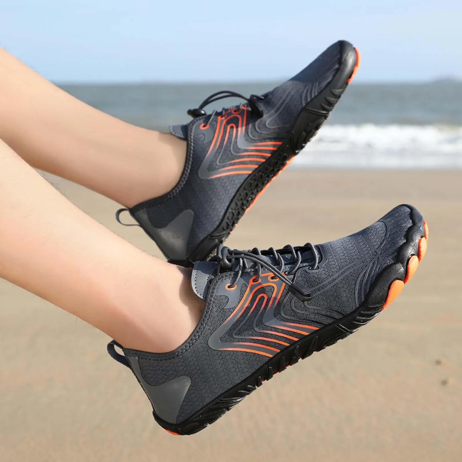 Men's Non-Slip Walking Shoes Teenagers Outdoor Casual Beach Shoes Women's Breathable Barefoot Shoes Indoor and Outdoor Fitness Dance Training Shoes